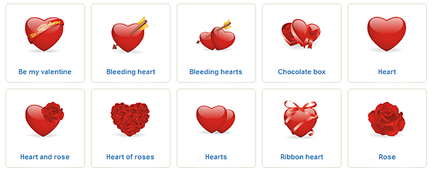 Иконки на день святого Валентина