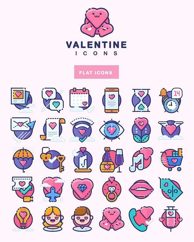 30 Sugar-Sweet Valentine’s Day Icons