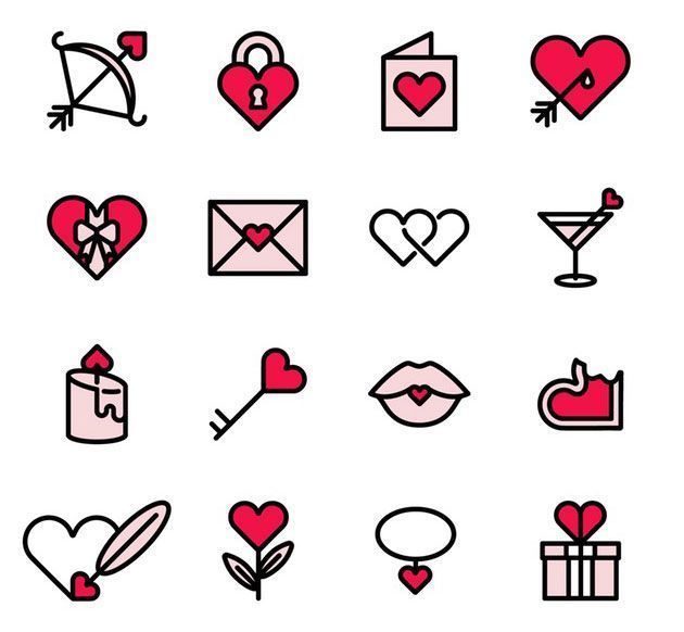 Valentine's Day Icons