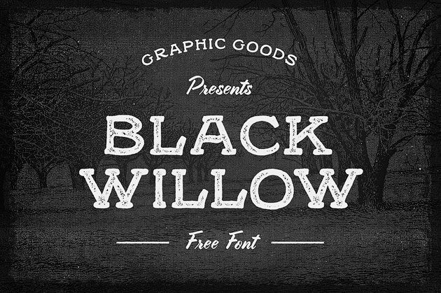 Black Willow — бесплатный «мелковый» шрифт под леттеринг