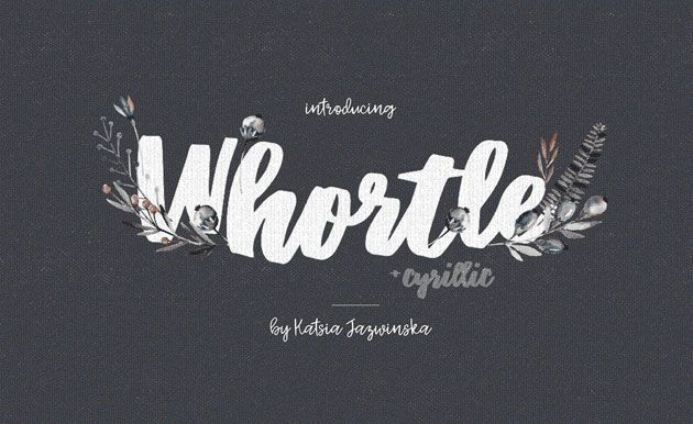 Whortle — широкий рукописный маркерный шрифт