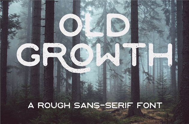 Old Growth — необычный и красивый шрифт