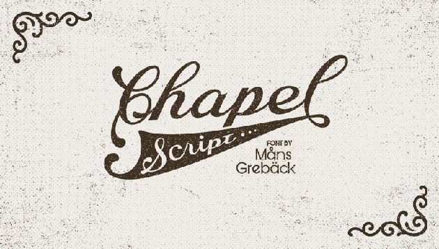 Chapel Script — бесплатный шрифт в стиле леттеринга