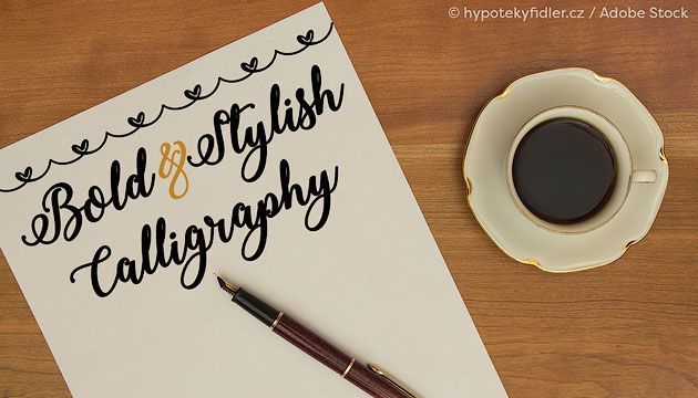 Bold & Stylish Calligraphy — красивый каллиграфический шрифт