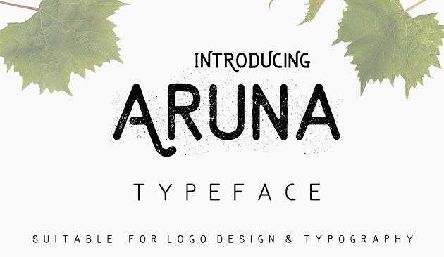 Aruna — элегантный бесплатный шрифт для лого